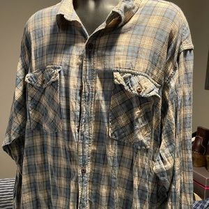Men’s Flannel Redhead Button up Shirt XXL